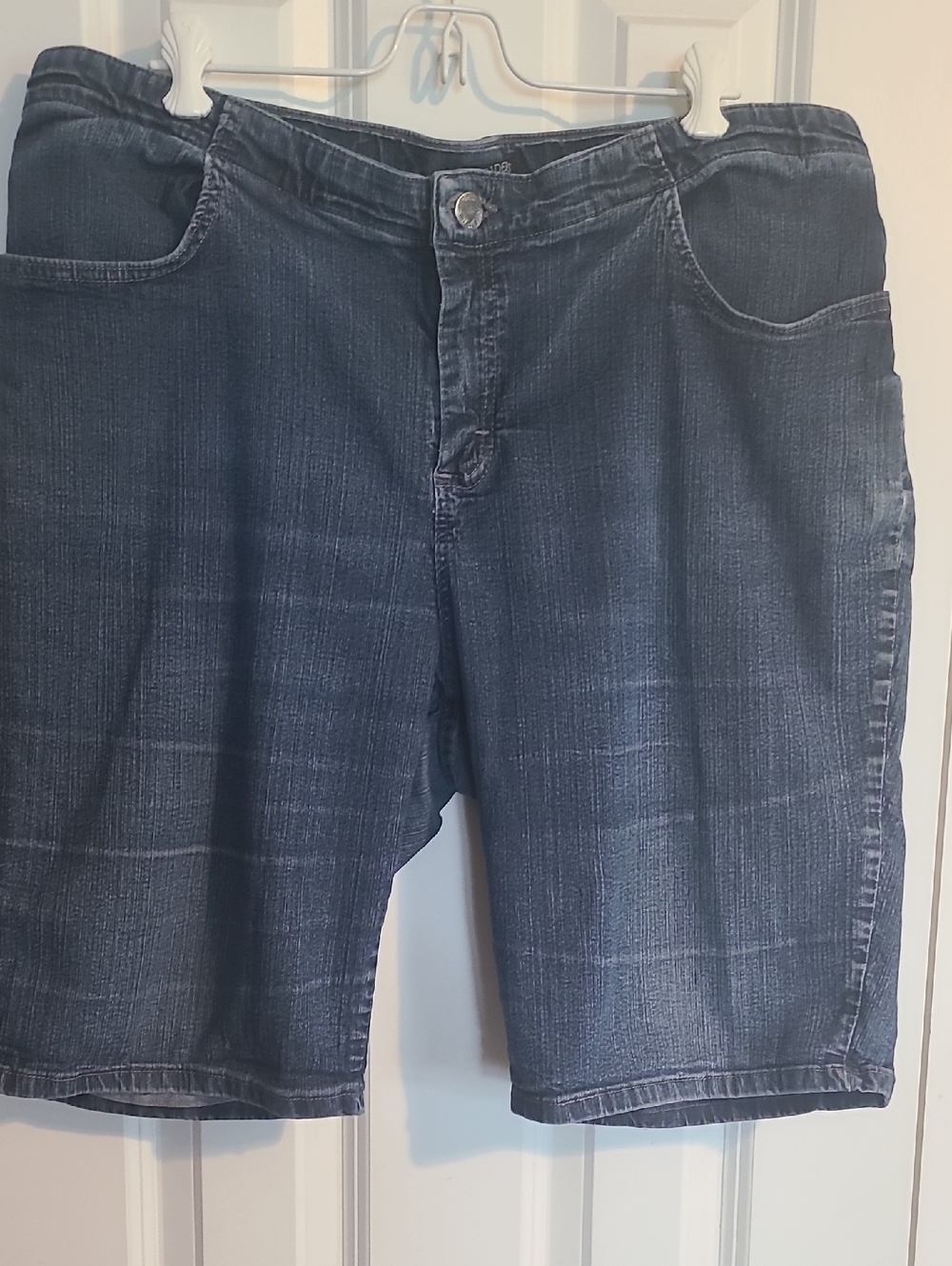 Lee Women's Dark Blue Denim Bermuda Shorts